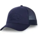 siltovka-zaoblena-tmavomodra-snapback-log02-von-dutch