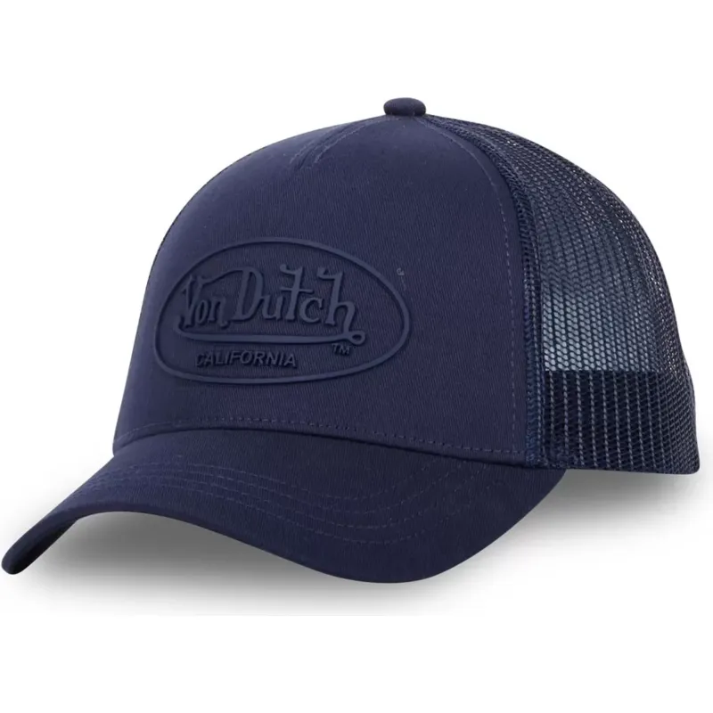 siltovka-zaoblena-tmavomodra-snapback-log02-von-dutch