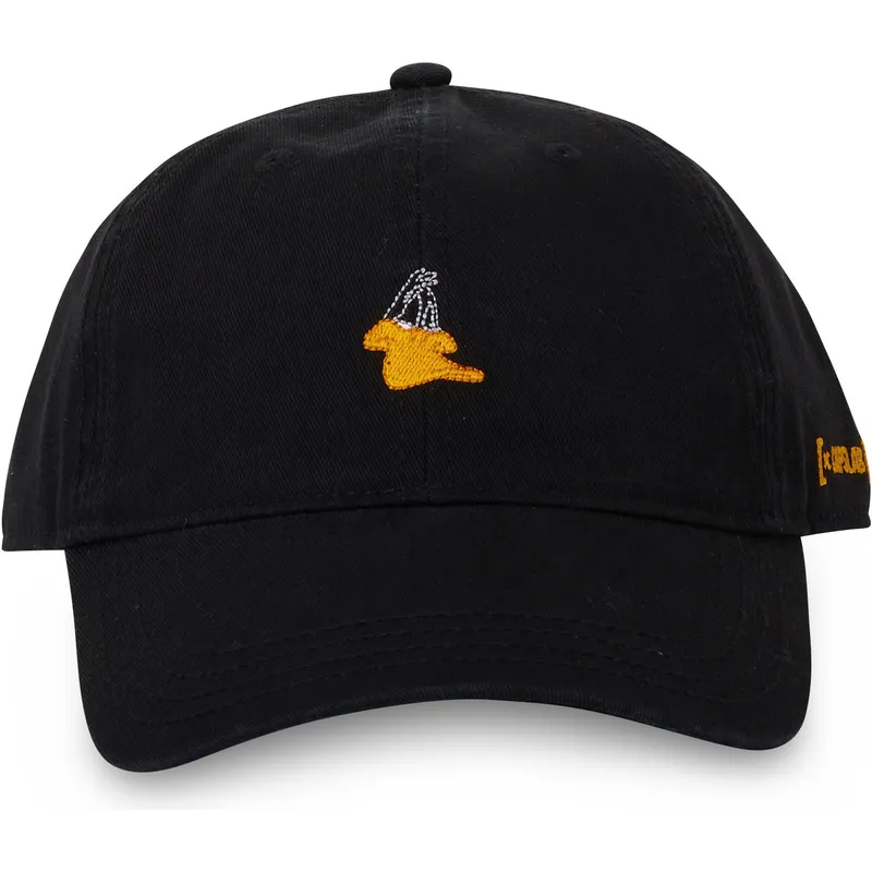 schwarze-verstellbare-curved-cap-daffy-duck-daf-looney-tunes-von-capslab