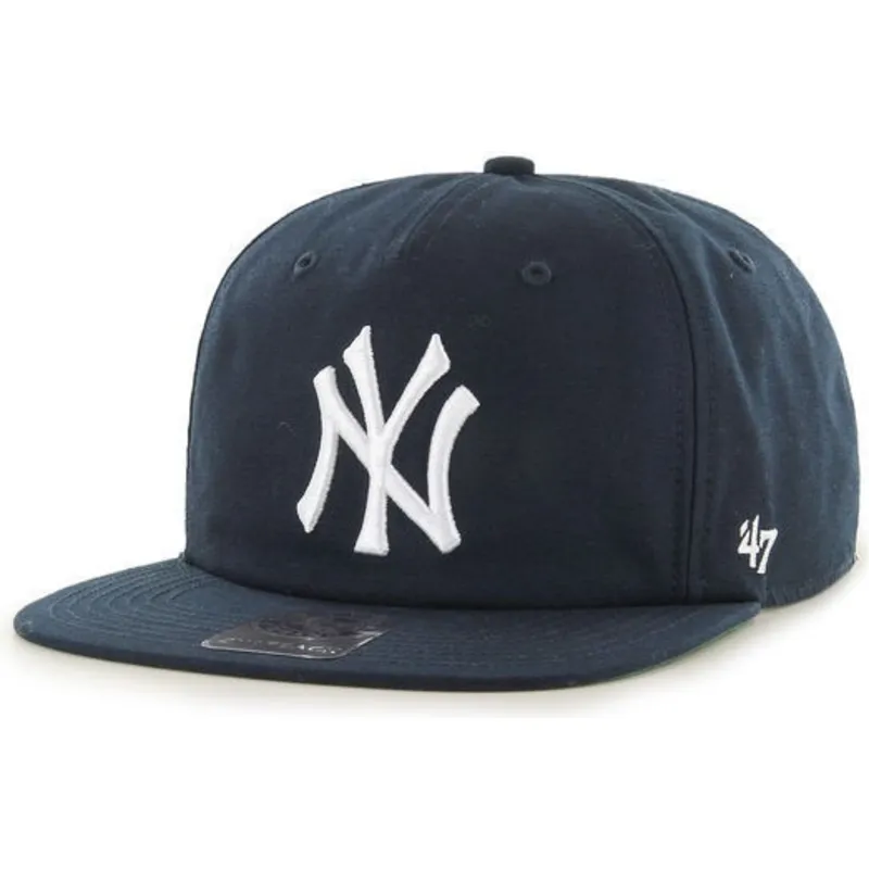 siltovka-rovna-tmavomodra-snapback-new-york-yankees-mlb-47-brand
