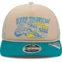 siltovka-zaoblena-bezova-snapback-american-keep-truckin-9fifty-retro-crown-a-frame-new-era