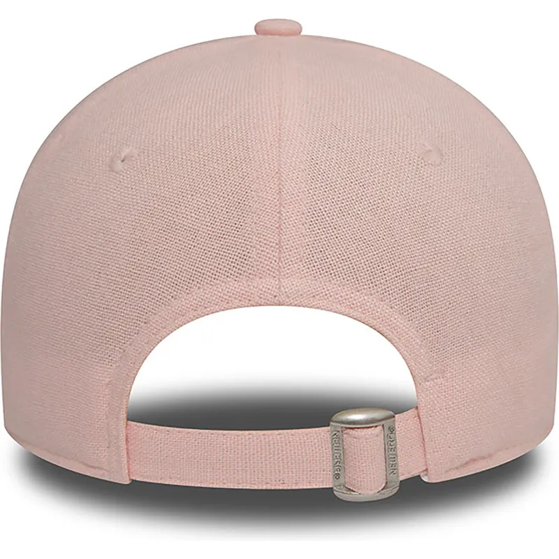 siltovky-zaoblena-ruzova-nastavitelny-pasik-9forty-linen-new-york-yankees-mlb-new-era
