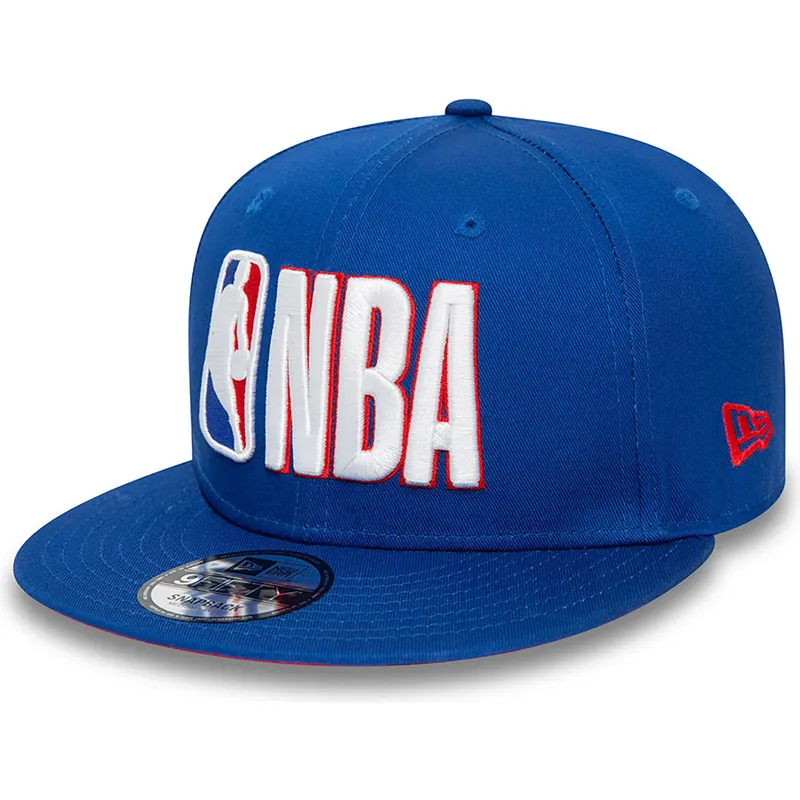 blaue-flache-snapback-kappe-9fifty-nba-logo-von-new-era
