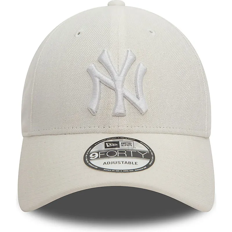 siltovka-zaoblena-biely-nastavitelny-9forty-linen-new-york-yankees-mlb-new-era