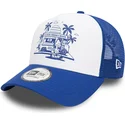 siltovka-zaoblena-modra-snapback-a-frame-frame-graphic-ice-cream-los-angeles-new-era