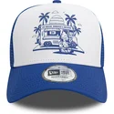 siltovka-zaoblena-modra-snapback-a-frame-frame-graphic-ice-cream-los-angeles-new-era