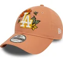 siltovka-zaoblena-hneda-nastavitelny-9twenty-floral-los-angeles-dodgers-mlb-new-era