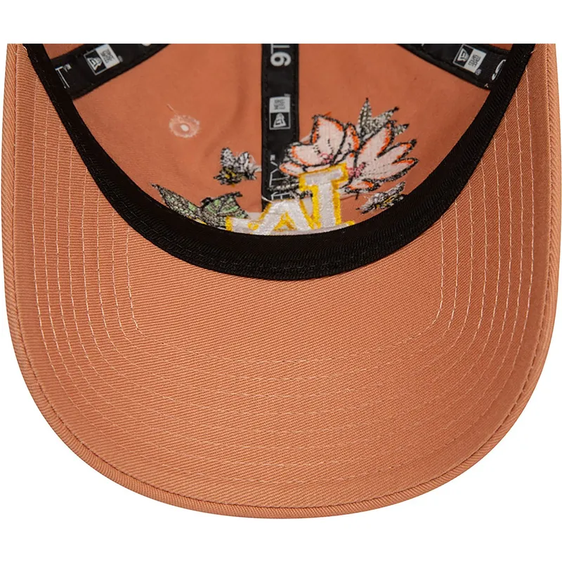 siltovka-zaoblena-hneda-nastavitelny-9twenty-floral-los-angeles-dodgers-mlb-new-era