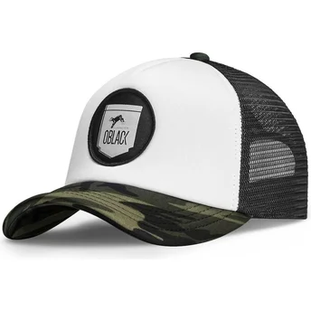 Gorra Trucker Weiß, Schwarz und Camouflage Classic von Oblack