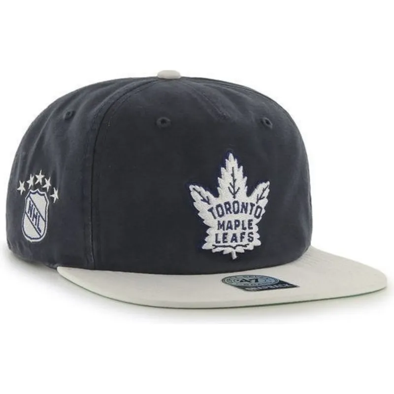 siltovka-rovna-tmavomodra-snapback-toronto-maple-leafs-nhl-47-brand