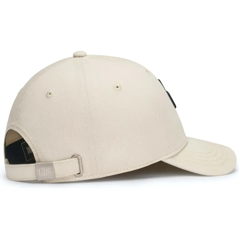 cap-zaoblena-beige-adjustable-strap-oblack