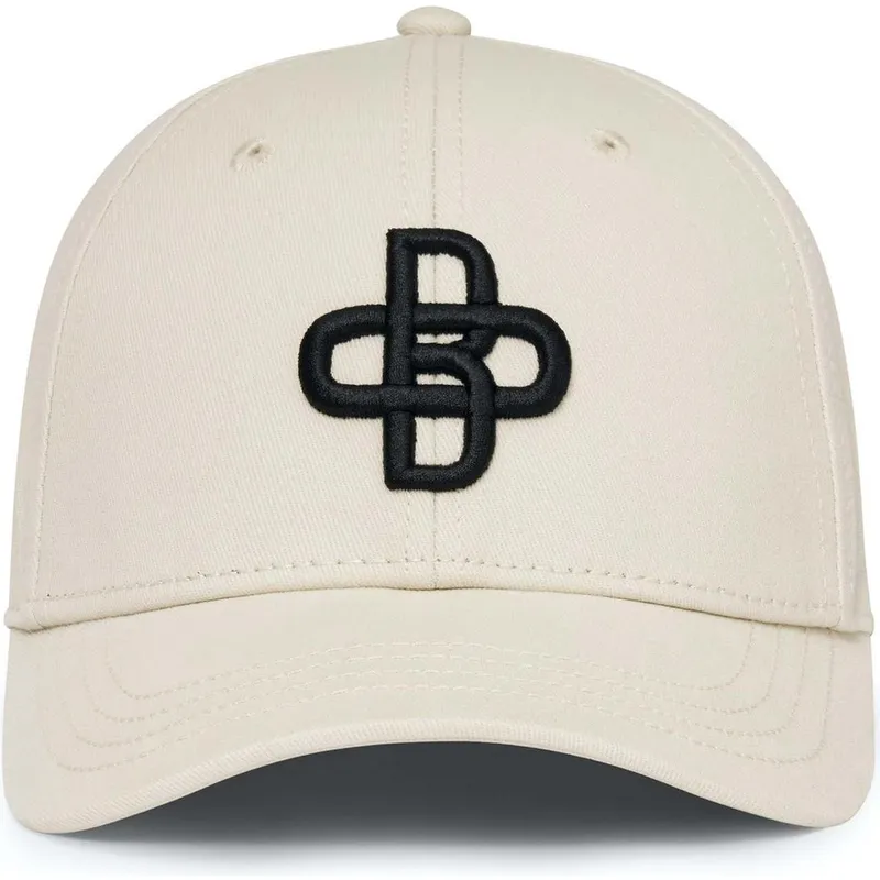 cap-zaoblena-beige-adjustable-strap-oblack