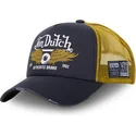 von-dutch-crew14-graue-und-gelbe-trucker-kappe