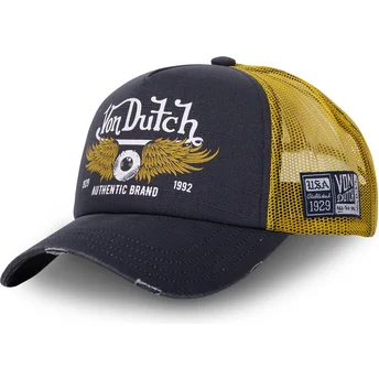 Šiltovky zaoblená kamionista sivá snapback CREW14 Von Dutch