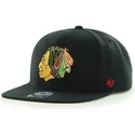 siltovka-rovna-cierna-snapback-chicago-blackhawks-nhl-47-brand