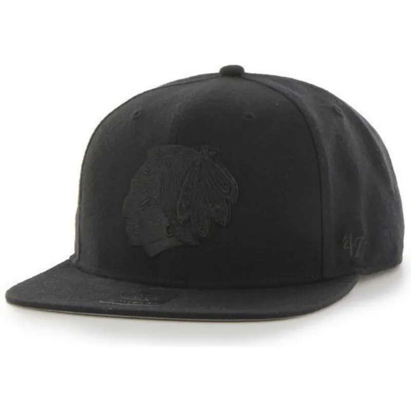 siltovka-rovna-cierna-snapback-chicago-blackhawks-nhl-47-brand