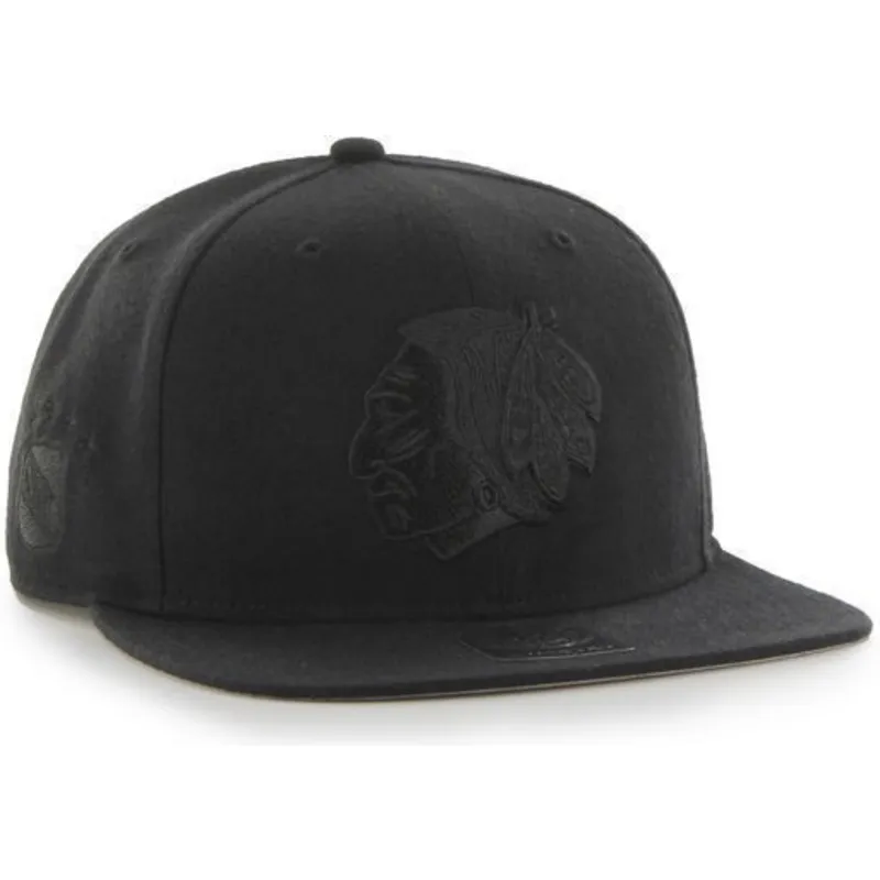 siltovka-rovna-cierna-snapback-chicago-blackhawks-nhl-47-brand
