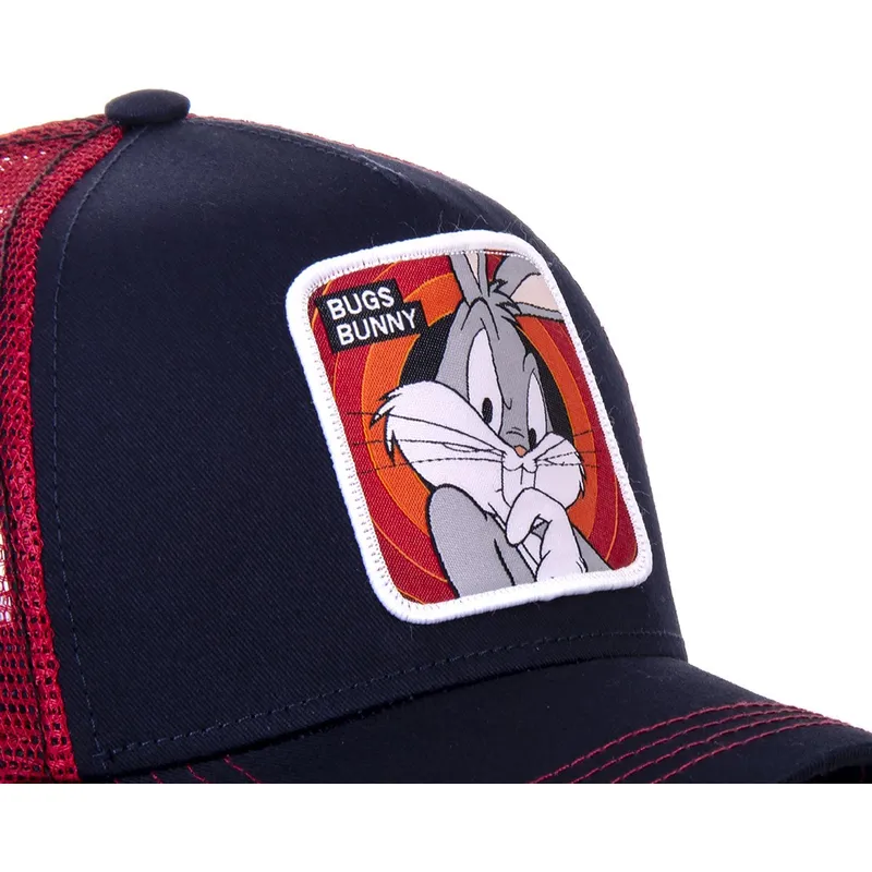 trucker-cap-marineblau-und-rot-bugs-bunny-bun5-looney-tunes-von-capslab