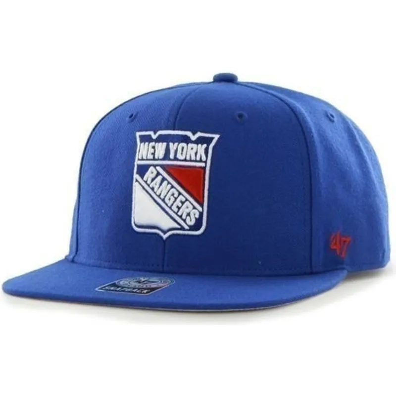 cap-rovna-blue-snapback-new-york-rangers-nhl-47-brand