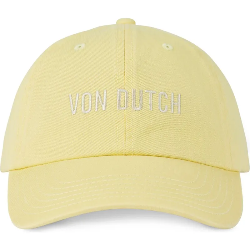 gelbe-verstellbare-curved-cap-lyel-von-von-dutch