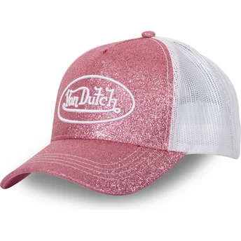 Cap zaoblená pink snapback Von Dutch