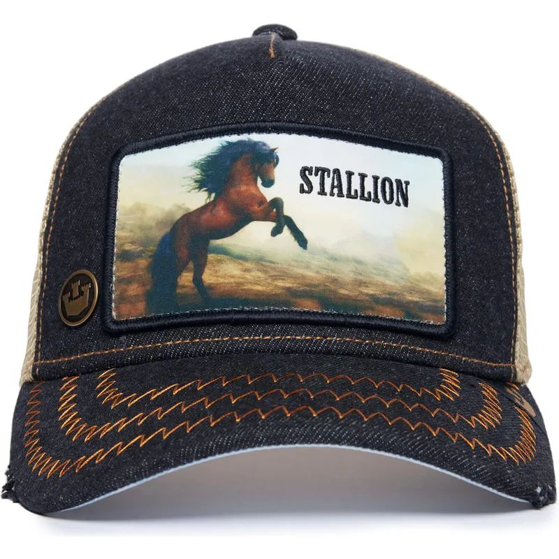 siltovky-zaoblena-kamionista-cierna-snapback-caballo-stallion-model-no-5741110n-rodeo-the-farm-the-farm-de-goorin-bros