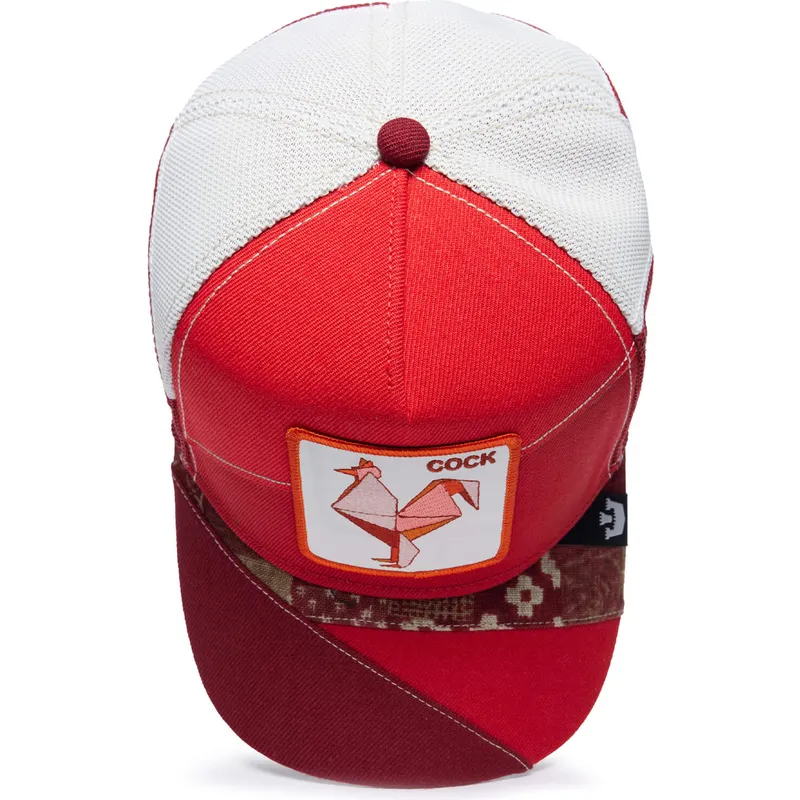 siltovka-zaoblena-cervena-snapback-cock-courage-farmigami-the-farm-goorin-bros