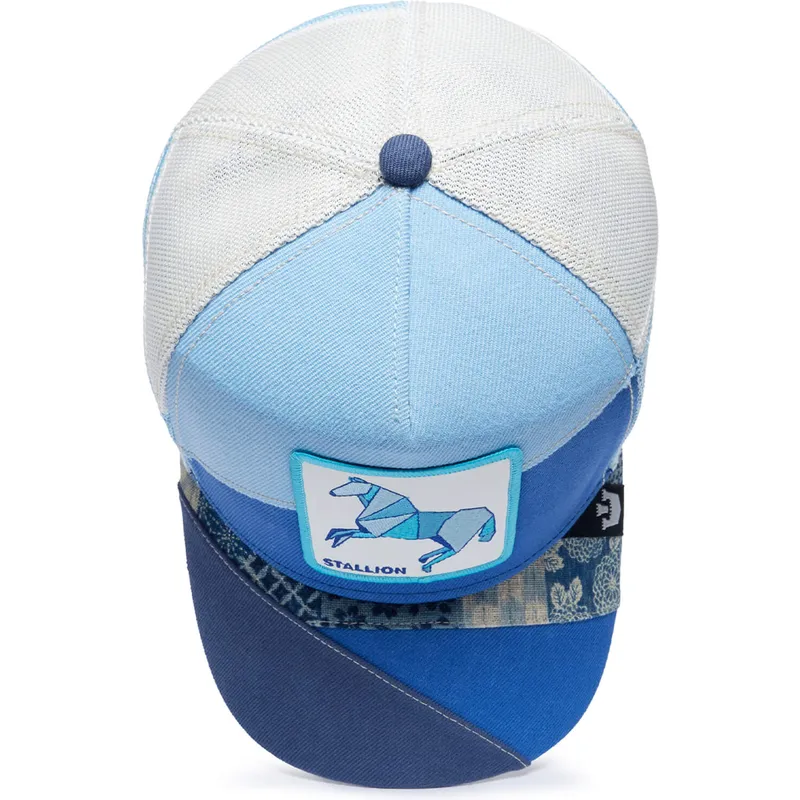 siltovka-zaoblena-modra-snapback-stallion-self-reliant-farmigami-the-farm-goorin-bros