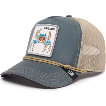 gorra-trucker-grau-und-beige-krabbe-wuz-crackin-nautical-nonsense-the-farm-von-goorin-bros