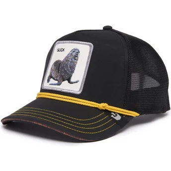 Cap zaoblená black snapback The Farm de Goorin Bros.