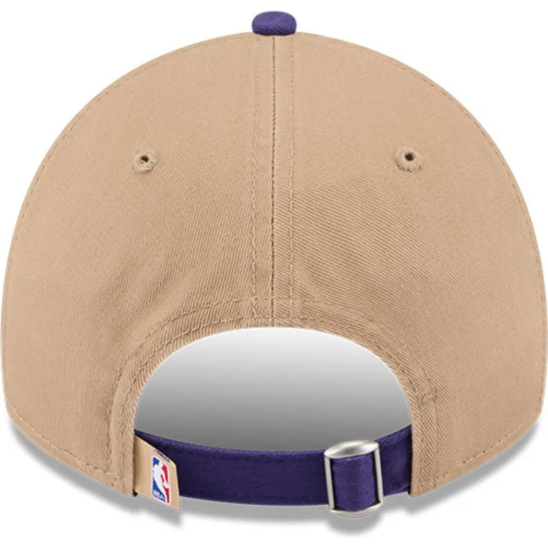 cap-zaoblena-brown-adjustable-strap-9twenty-draft-2024-los-angeles-lakers-nba-new-era
