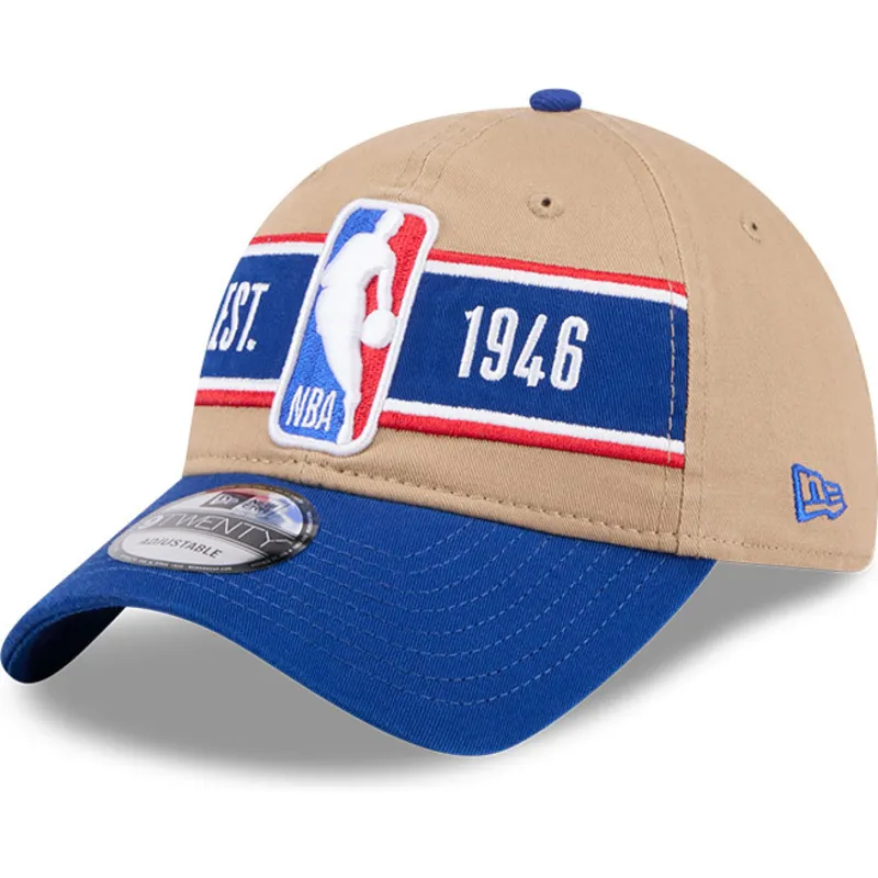 cap-zaoblena-brown-adjustable-strap-9twenty-draft-2024-nba-new-era