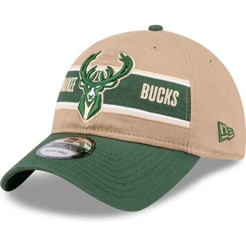 siltovka-zaoblena-hneda-nastavitelny-9twenty-draft-2024-milwaukee-bucks-nba-new-era