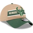 siltovka-zaoblena-hneda-nastavitelny-9twenty-draft-2024-milwaukee-bucks-nba-new-era