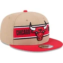 cap-rovna-brown-snapback-9fifty-draft-2024-chicago-bulls-nba-new-era