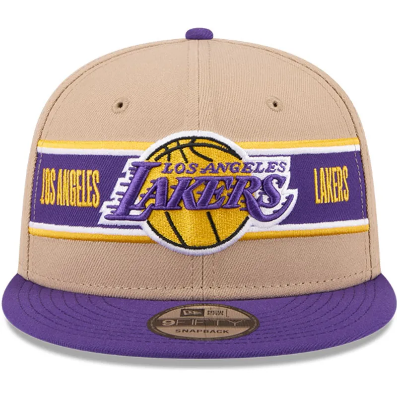 cap-rovna-brown-snapback-9fifty-draft-2024-los-angeles-lakers-nba-new-era