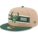siltovka-rovna-hneda-snapback-9fifty-draft-2024-milwaukee-bucks-nba-new-era