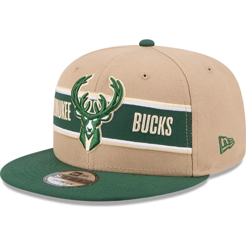 siltovka-rovna-hneda-snapback-9fifty-draft-2024-milwaukee-bucks-nba-new-era