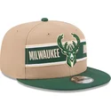 braune-und-grune-9fifty-draft-2024-snapback-kappe-der-milwaukee-bucks-nba-von-new-era