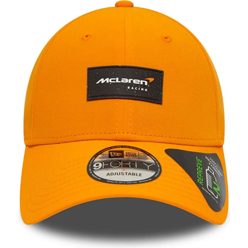 siltovka-zaoblena-oranzova-snapback-9forty-repreve-mclaren-racing-formula-1-new-era