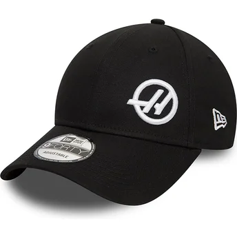 Šiltovka zaoblená čierna snapback 9FORTY Haas F1 Team Formula 1 New Era