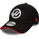 siltovka-zaoblena-cierna-snapback-9forty-side-patch-haas-f1-team-formula-1-new-era