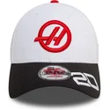 cap-zaoblena-white-snapback-kevin-magnussen-9forty-haas-f1-team-formula-1-new-era
