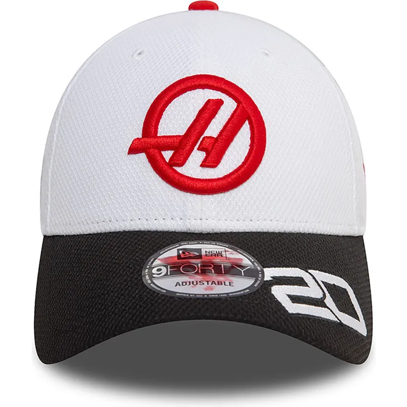 cap-zaoblena-white-snapback-kevin-magnussen-9forty-haas-f1-team-formula-1-new-era