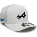 siltovka-zaoblena-biely-snapback-pierre-gasly-9fifty-original-fit-alpine-f1-team-formula-1-new-era