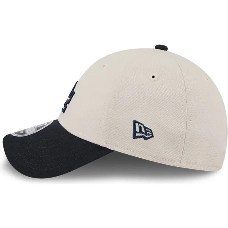 siltovka-zaoblena-bezova-snapback-9forty-stretch-snap-4th-of-july-los-angeles-dodgers-mlb-new-era