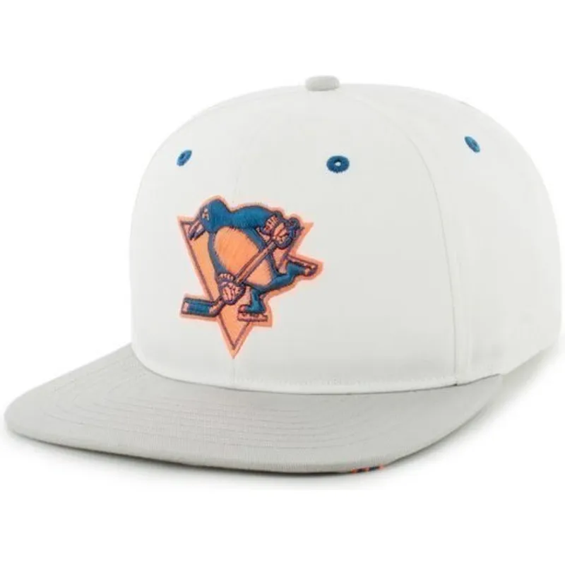 siltovka-rovna-biely-snapback-nhl-47-brand