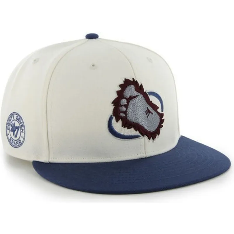 cap-rovna-white-snapback-colorado-avalanche-nhl-47-brand