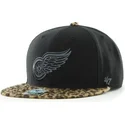 siltovka-rovna-cierna-snapback-detroit-red-wings-nhl-47-brand