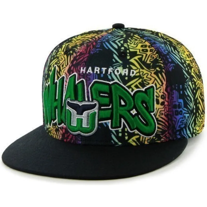 siltovka-rovna-zelena-snapback-multicolor-hartford-whalers-nhl-47-brand